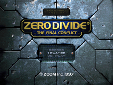 Zero Divide: The Final Conflict - Screenshot - Game Title Image