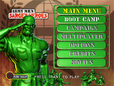 Army Men: Sarge's Heroes - Screenshot - Game Title Image