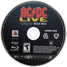 AC/DC Live: Rock Band Track Pack - Disc Image