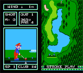 Family Computer Golf: Japan Course - Screenshot - Gameplay Image