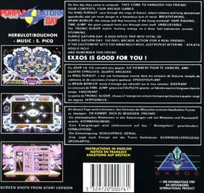 Purple Saturn Day - Box - Back Image