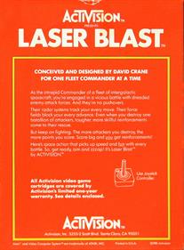 Laser Blast - Box - Back Image