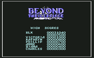 Beyond the Ice Palace - Screenshot - High Scores Image