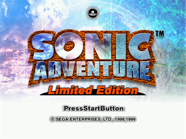 Sonic Adventure: Limited Edition - Screenshot - Game Title Image