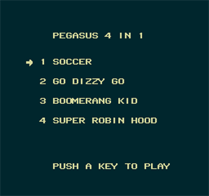 Pegasus 4 in 1 - Screenshot - Game Title Image