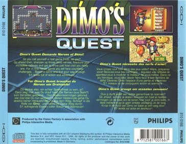 Dimo's Quest - Box - Back Image