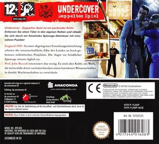 Undercover: Dual Motives - Box - Back Image
