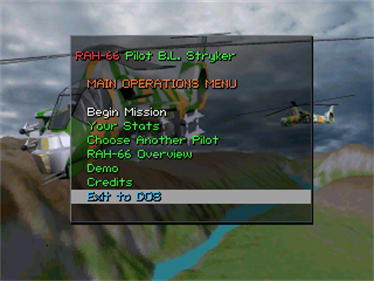 Comanche: Maximum Overkill - Screenshot - Game Select