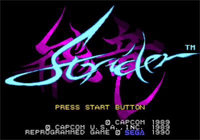 Strider - Screenshot - Game Title Image