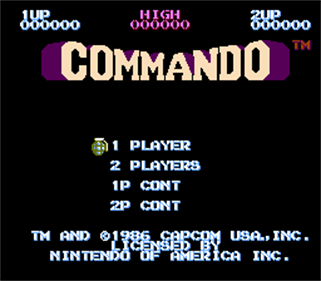 Commando - Screenshot - Game Title Image