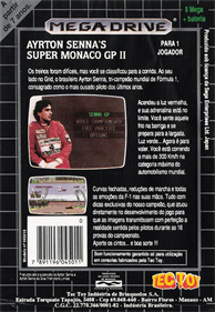 Ayrton Senna's Super Monaco GP II - Box - Back Image