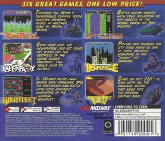 Midway's Greatest Arcade Hits Volume 2 - Box - Back Image