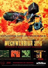 MechWarrior 3050 - Advertisement Flyer - Front Image