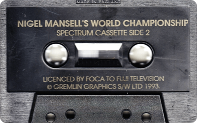 Nigel Mansell's World Championship - Cart - Back Image