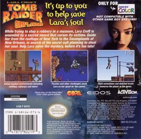 Tomb Raider: Curse of the Sword - Box - Back Image