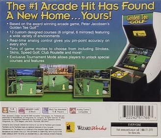 Peter Jacobsen's Golden Tee Golf - Box - Back Image