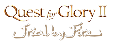 Quest for Glory II: Trial by Fire - Clear Logo Image