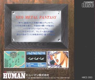 Farjius no Jakoutei: Neo Metal Fantasy - Box - Back Image