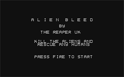 Alien Bleed - Screenshot - Game Title Image