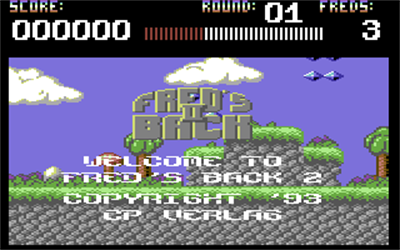 Fred's Back 2 - Screenshot - Game Title Image