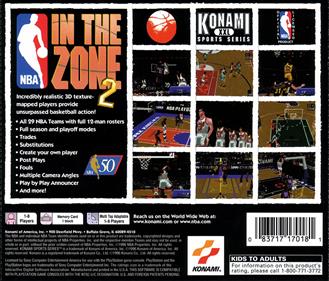 NBA In the Zone 2 - Box - Back Image