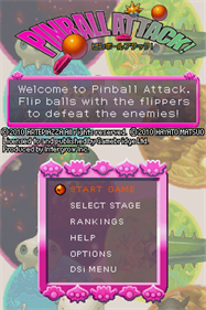 Pinball Attack! - Screenshot - Game Title Image