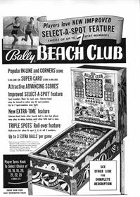 Beach Club - Advertisement Flyer - Front Image