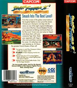 Street Fighter II': Special Champion Edition - Box - Back - Reconstructed Image