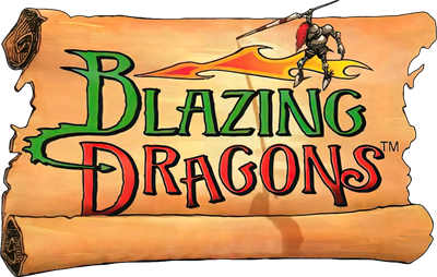Blazing Dragons - Clear Logo Image