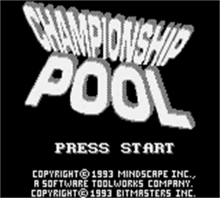 Championship Pool - Screenshot - Game Title Image