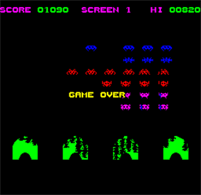Lynx Invaders - Screenshot - Game Over Image