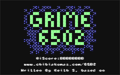 Grime 6502 - Screenshot - Game Title Image