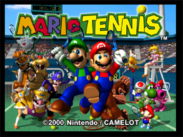Mario Tennis - Screenshot - Game Title Image