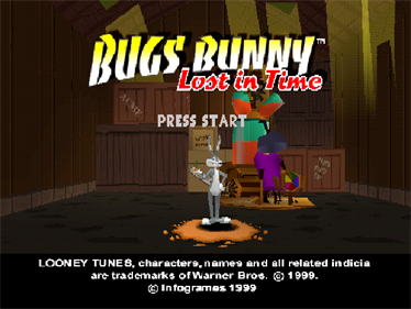 Bugs Bunny: Lost in Time - Screenshot - Game Title Image