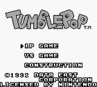 Tumble Pop - Screenshot - Game Title Image