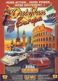 Out Run Europa - Advertisement Flyer - Front Image