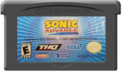 Sonic Advance - Cart - Front Image