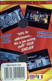 Red Heat (Ocean Software) - Box - Back Image