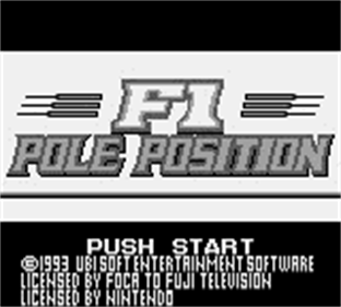 F1 Pole Position - Screenshot - Game Title Image