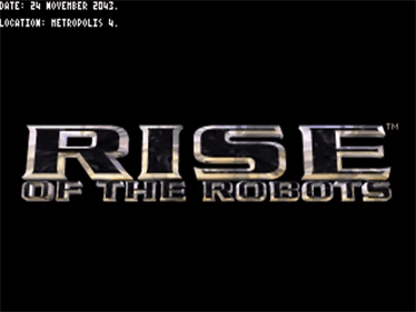 Rise of the Robots - Screenshot - Game Title Image