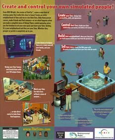 The Sims - Box - Back Image