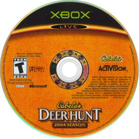 Cabela's Deer Hunt: 2004 Season - Disc Image