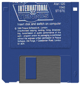 International 3D Tennis - Fanart - Disc Image
