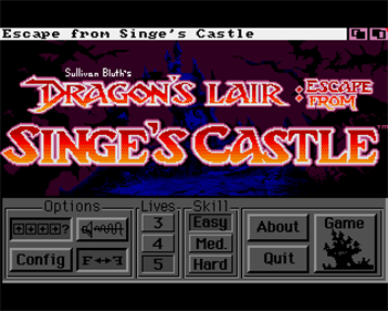 Dragon's Lair: Escape from Singe's Castle - Screenshot - Game Title Image