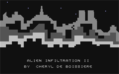 Alien Infiltration II - Screenshot - Game Title Image