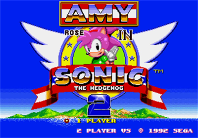 Amy Rose in Sonic the Hedgehog 2 - Screenshot - Game Title Image