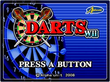 Darts Wii - Screenshot - Game Title Image