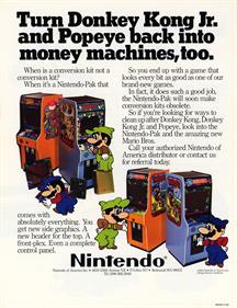 Mario Bros. - Advertisement Flyer - Back