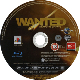 Wanted: Weapons of Fate - Disc Image