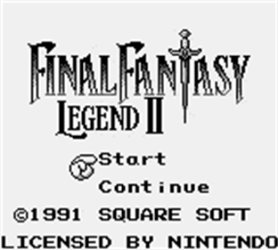 Final Fantasy Legend II - Screenshot - Game Title Image